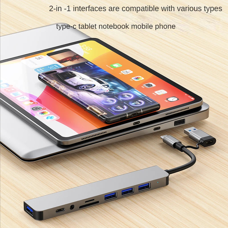USB-A & Type-C Multi-Hub Docking Station