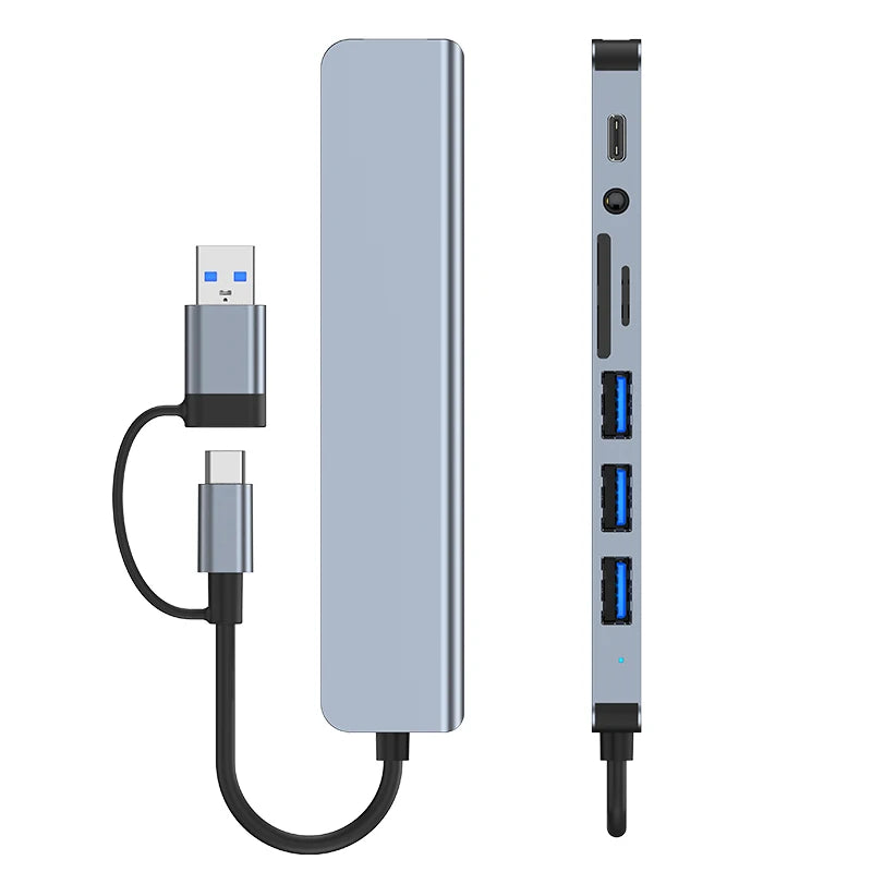 USB-A & Type-C Multi-Hub Docking Station